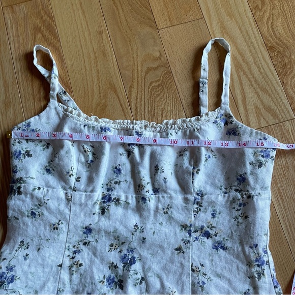 Reformation Aperol linen mini dress - 8 - Madeline print - Picture 10 of 15